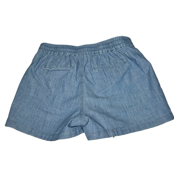 J. CREW Point Sur Seaside Chambray Drawstring Shorts Women's Size XS - Picture 12 of 16